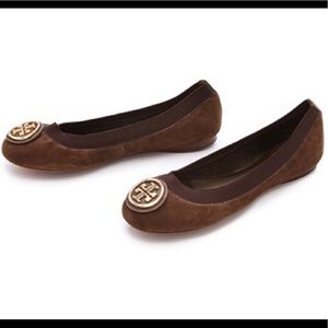 Tory Burch Caroline Flat Brown Size 8